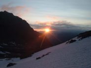 l'alba dal rifugio