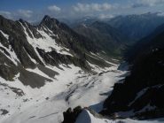 Vista sul vallone di salita ripresa dalla Cima Sud di Lausa