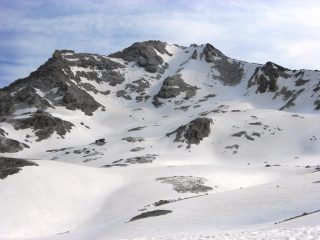 il canalone NO e la cima