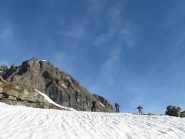 uscita dal sentiero con a sx la basei