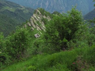 si scende all'alpe Sprot