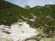 Salita verso la cresta spartiacque Orco-Lanzo