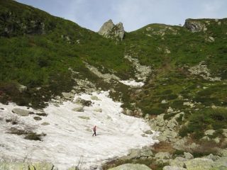 Salita verso la cresta spartiacque Orco-Lanzo