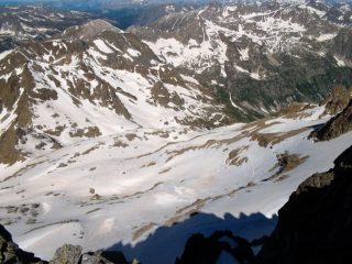 La balma Ghiliè dalla cima