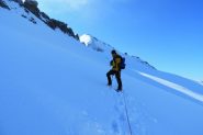 io in salita sul Ghiacciaio di Bresciana (30-6-2013)