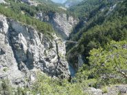 Il turistico Pont du Diable, serve da collegamento tra i vari settori sulle 2 sponde della gola