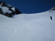Il pendio che precede il Col du Fond
