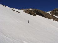 il traverso sotto il ghiacciaio