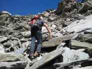 il Faber, salendo verso la cresta