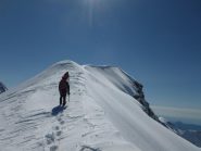 la cresta verso la vetta