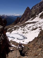 Imbocchiamo il canale che immette nella conca del Lago di M.Ros