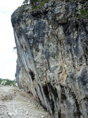 parete strapiombante, sul lato est