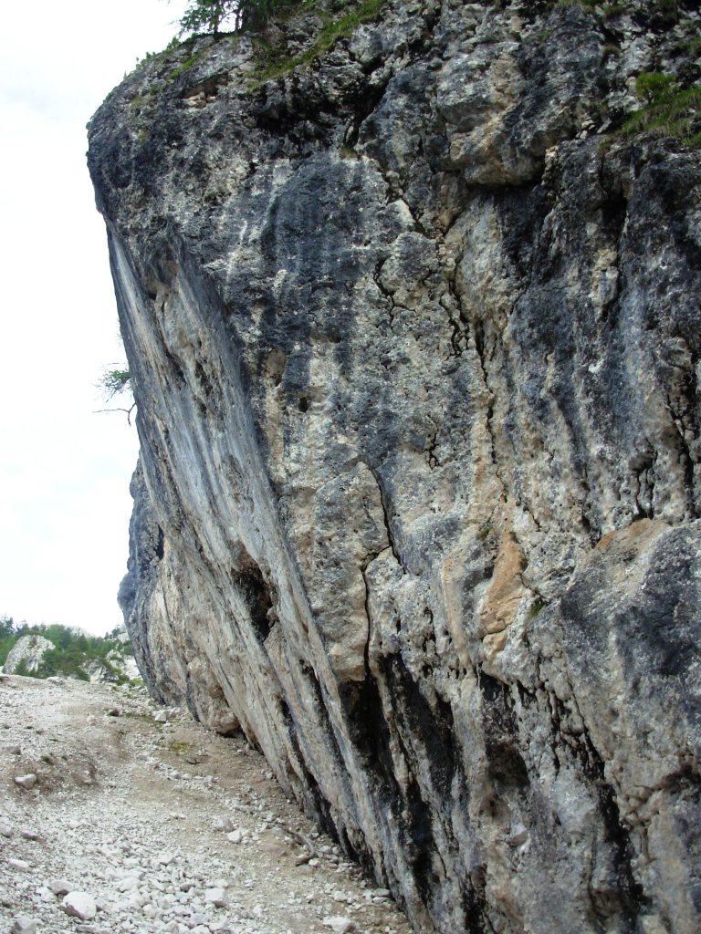 parete strapiombante, sul lato est