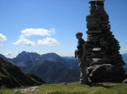 sullo sfondo il pizzo coca