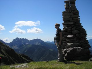 sullo sfondo il pizzo coca