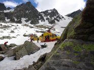 Le operazioni di soccorso.