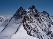 Il tratto di cresta dall'Hobargjoch e lo Stecknadelhorn