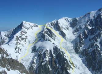 Il percorso visto dall'Aig. de Trelatete