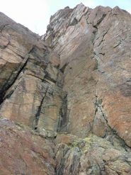 il primo tiro del Diedro Suna