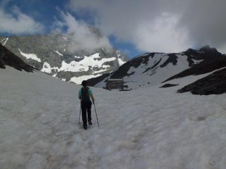 Arrivo al rifugio