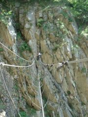 Il Traballante ponte tibetano!