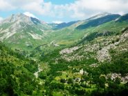 Borgata Chiotti a destra e Santuario