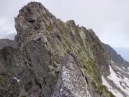 la cima del Ledù ed in primo piano la lama di II+