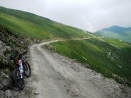 Inizio discesa sulla strada dei cannoni