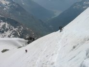 il pendio sotto la punta