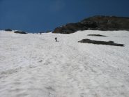 sul pendio più ripido