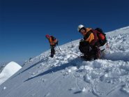 Massimo e Monica sulla vetta del centrale