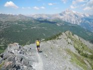 il tratto di dorsale che si percorre a piedi