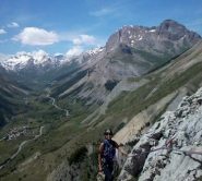 uscita ultimo tiro di Chasseurs Ecaille, vista Tete Colombe e Galibier