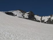 Dal Glacier d'Arguerey verso l'Aiguille de Veys