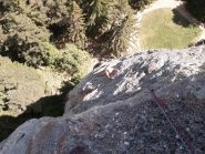 arrivo in cima (sosta di L4)
