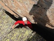 L'uscita dal camino del quarto tiro