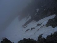 qui termina la neve nel canale centrale