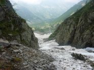 sciare a luglio non ha prezzo..ma la neve nella gorgia scarseggia