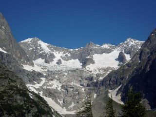bacino del triolet, da sin le aig talefre, savoie e triolet