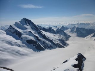 il Finsteraarhorn dalla vetta del Gross Grunhorn