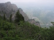la rocca vista dal sentiero