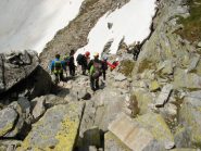 in discesa dal Passo Boccareccio