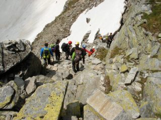 in discesa dal Passo Boccareccio
