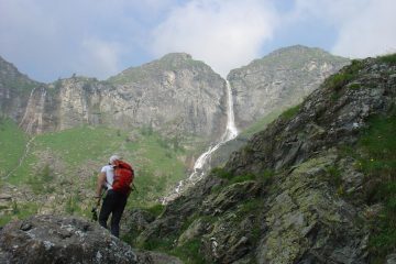 in vista della cascata