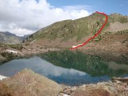 Itinerario di salita dai Laghi