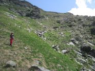 In discesa dal Colle di Dondogna