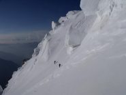 Dal Colle della Brenva vista sul traverso