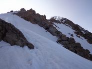 la cresta verso la cima