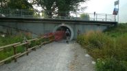 tratto di ciclabile in ultimazione