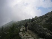 il rientro verso la Rocca Bianca